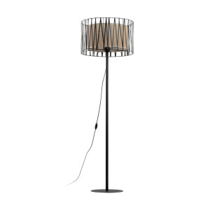 Lampa podłogowa Harmony Nature Czarny 1x E27 - TK Lighting