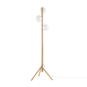 Lampa podłogowa Estera Wood Sosna 3x G9 - TK Lighting