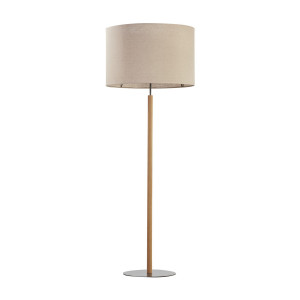Lampa podłogowa Deva Nature Czarny, Sosna 1x E27 - TK Lighting