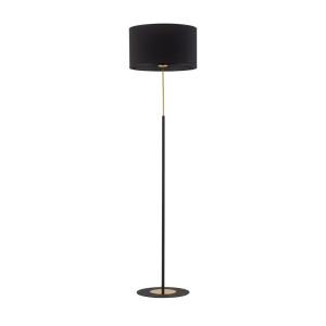 Lampa podłogowa Lord Czarny, Złoty 1x E27 - TK Lighting