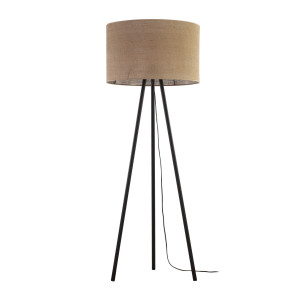 Lampa podłogowa Juta Czarny 1x E27 - TK Lighting
