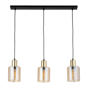 Lampa wisząca Sierra Gold Amber 3x E27 - TK Lighting
