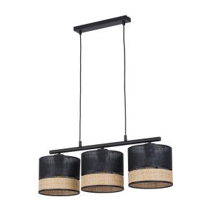 Lampa wisząca Paglia New Black 3x E27 - TK Lighting