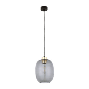 Lampa wisząca Omega Czarny, Złoty 1x E27 - TK Lighting