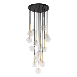 Lampa wisząca Nilos Black Gold 17x G9 - TK Lighting