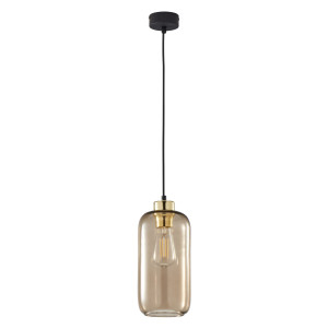 Lampa wisząca Marco Czarny, Złoty 1x E27 - TK Lighting
