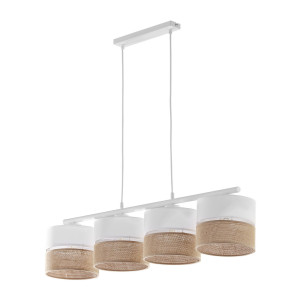 Lampa wisząca Linobianco Biały 4x E27 - TK Lighting