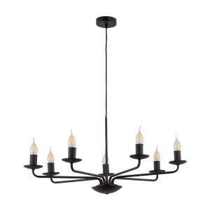 Lampa wisząca Limal Czarny 7x E14 - TK Lighting