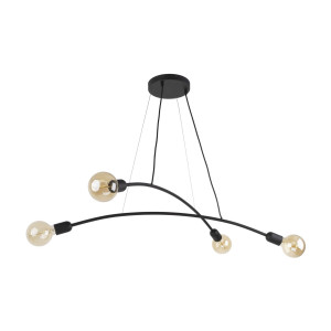 Lampa wisząca Helix Black 4x E27 - TK Lighting