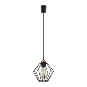 Lampa wisząca Galaxy Czarny, Miedziany 1x E27 - TK Lighting