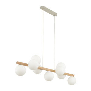 Lampa wisząca Estera Wood Sosna 9x G9 - TK Lighting