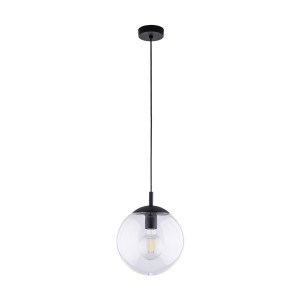 Lampa wisząca Esme Transparent Czarny 1x E27 - TK Lighting