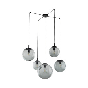 Lampa wisząca Esme Graphite Czarny 5x E27 - TK Lighting