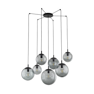 Lampa wisząca Esme Graphite Czarny 7x E27 - TK Lighting
