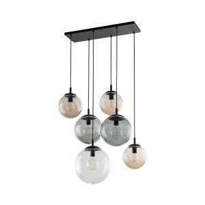 Lampa wisząca Esme Mix Czarny 6x E27 - TK Lighting