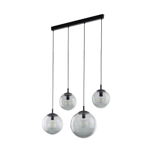 Lampa wisząca Esme Graphite Czarny 4x E27 - TK Lighting