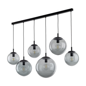 Lampa wisząca Esme Graphite Czarny 6x E27 - TK Lighting