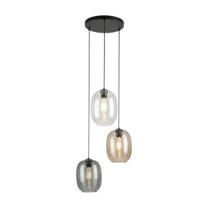 Lampa wisząca Elio Mix Czarny 3x E27 - TK Lighting