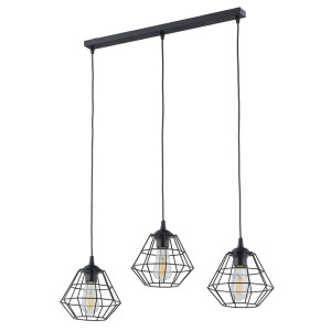 Lampa wisząca Diamond New Black 3x E27 - TK Lighting