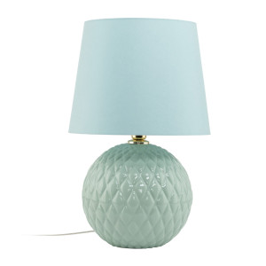 Lampa stołowa Santana Olive Lampka Zielony, Złoty 1x E27 - TK Lighting