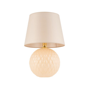 Lampa stołowa Santana Ecru Lampka Złoty 1x E27 - TK Lighting