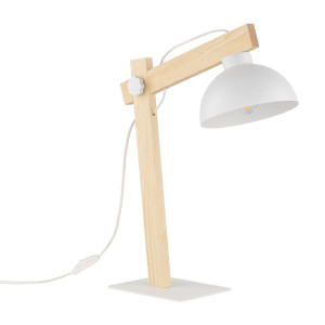 Lampa stołowa Oslo White Lampka 1x E27 - TK Lighting