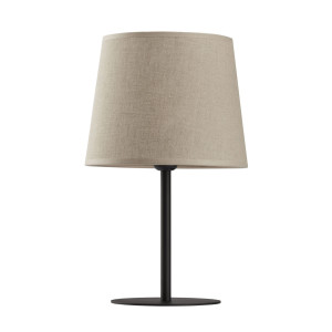 Lampa stołowa Chicago Linen Lampka Czarny 1x E27 - TK Lighting