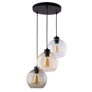 Lampa wisząca Cubus Czarny 3x E27 - TK Lighting