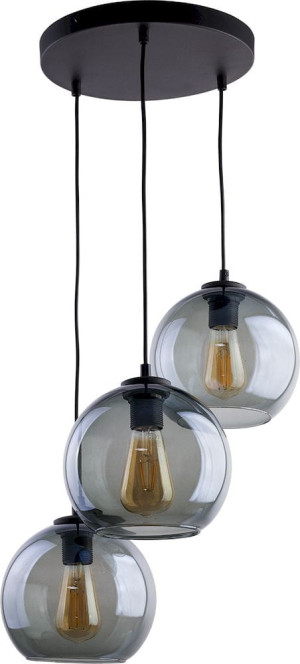 Lampa wisząca Cubus Graphite Czarny 3x E27 - TK Lighting