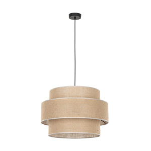 Lampa wisząca Calisto Juta Czarny 3x E27 - TK Lighting