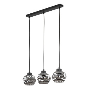 Lampa wisząca Zulia Czarny 3x E27 - TK Lighting