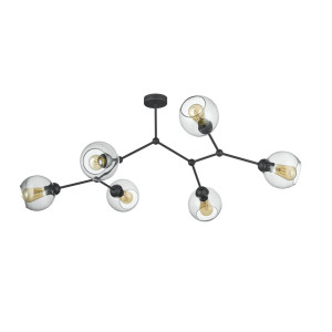 Lampa sufitowa Fairy Czarny 6x E27 - TK Lighting