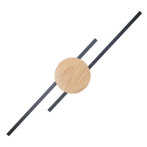 Kinkiet Java Black Wood 2x - TK Lighting