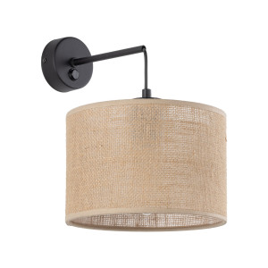 Kinkiet Juta Czarny 1x E27 - TK Lighting