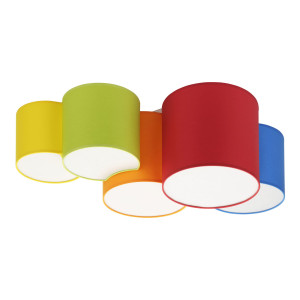 Lampa sufitowa Mona Kids Biały 5x E27 - TK Lighting