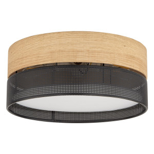 Kinkiet Nicol Biały, Dąb 4x E27 - TK Lighting