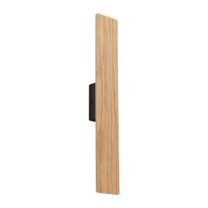 Kinkiet Tavola Long Czarny, Dąb 2x G9 - TK Lighting