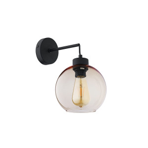 Kinkiet Cubus Bursztyn Czarny 1x E27 - TK Lighting