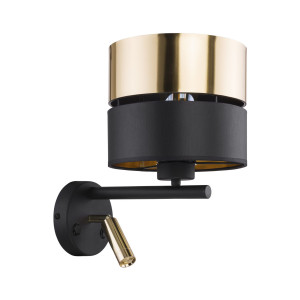 Kinkiet Hilton Black/Gold 2x E27, G9 - TK Lighting