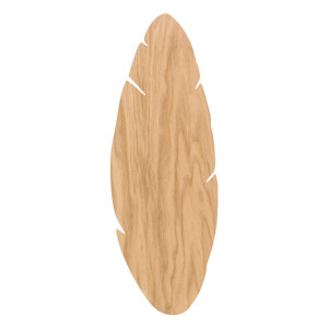 Kinkiet Hoja Wood Czarny, Orzech 2x G9 - TK Lighting