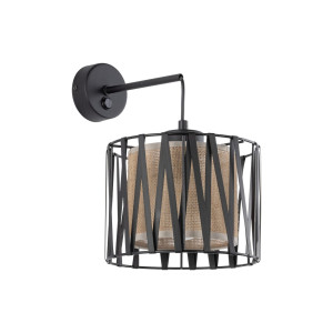Kinkiet Harmony Nature Czarny 1x E27 - TK Lighting