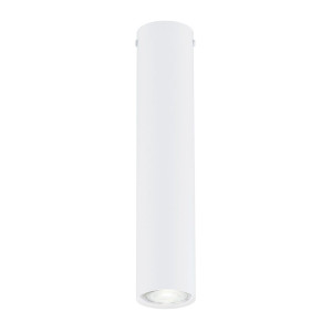 Lampa sufitowa Emibig Tecno 1M biała z przezroczystym kloszem