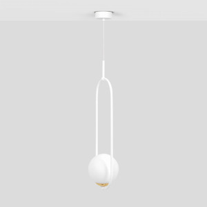 Lampa wisząca MALTA K-5300 Biały, złoty 1 źr., E14, 10W LED - Kaja