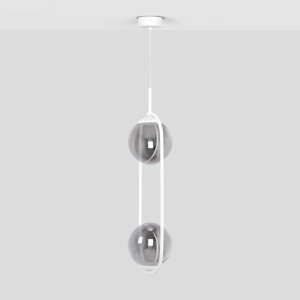 Lampa wisząca ARLENA K-5303 Biały, grafitowy 2 źr., E14, 10W LED - Kaja