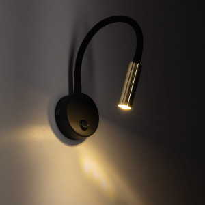 Kinkiet Lagos Black Gold 1x G9 - TK Lighting
