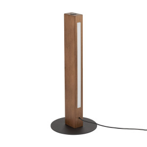 Lampa stołowa Teo Czarny, Orzech 1x LED - TK Lighting