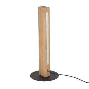 Lampa stołowa Teo Czarny, Sosna 1x LED - TK Lighting