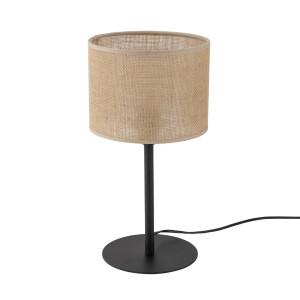 Lampa stołowa Juta Lampka Czarny 1x E27 - TK Lighting