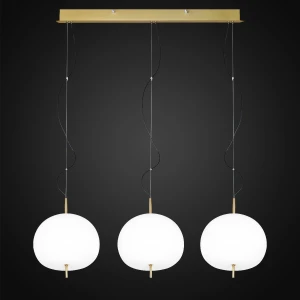 Ekskluzywna lampa LED wisząca złoto biała Apple CL3 Altavola Design