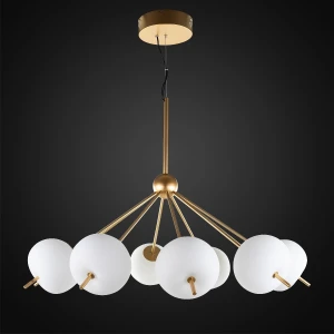 Ekskluzywna lampa LED wisząca złoto biała Apple C Altavola Design